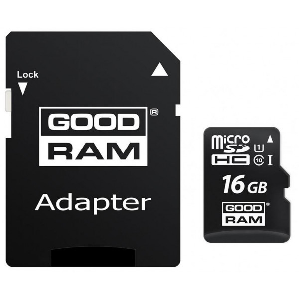 Карта пам'яті Goodram microSDHC 16GB Class 10 (M1AA-0160R12)