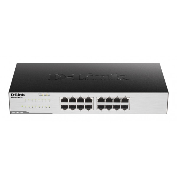 Коммутатор локальної мережі (Switch) D-Link GO-SW-16G/E