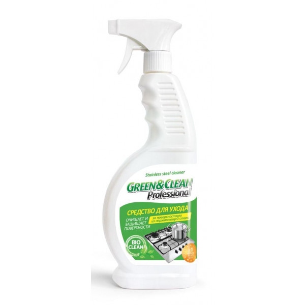 Засіб для чищення для нержавіючої сталі Green&Clean GC00157 Ср-во д/чистки нерж.сталі650мл