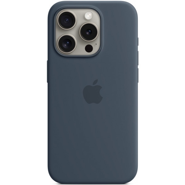 Чохол для смартфону Apple Silicone Case with MagSafe iPhone 15 Pro Storm Blue (MT1D3)