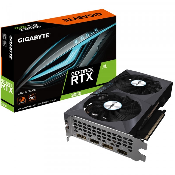 Відеокарта Gigabyte Nvidia GeForce RTX 3050 EAGLE OC 8GB D6X (GV-N3050EAGLE OC-8GD)