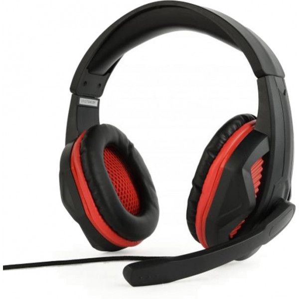 Гарнітура дротова ігрова Gembird GHS-03 Black/Red