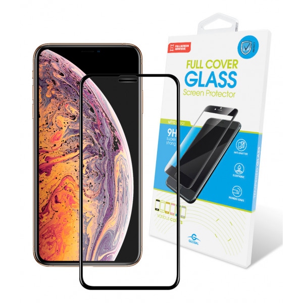 Захисне скло для смартфону Global Apple iPhone 11 Pro Max/XS Max Full Glue Black (1283126487989)