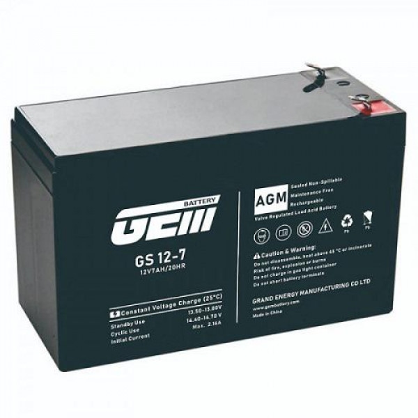 Акумулятор для ДБЖ GEM Battery 12V (GS 12-7)