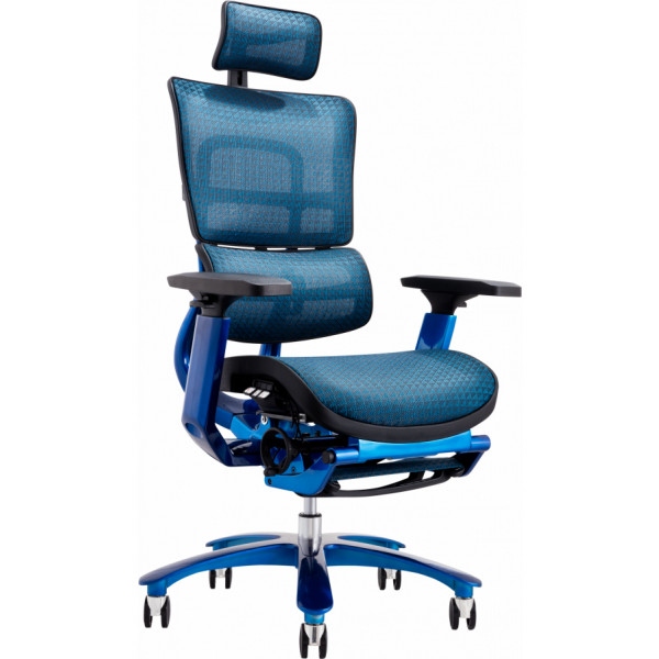 Крісло офісне GT Racer X-815L Black/Blue (W-85)