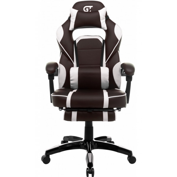 Крісло для геймерів GT Racer X-2749-1 Dark Brown/White