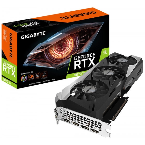Відеокарта Gigabyte nVIDIA RTX 3070TI 8GB DDR6X (GV-N307TGAMING OC-8GD)