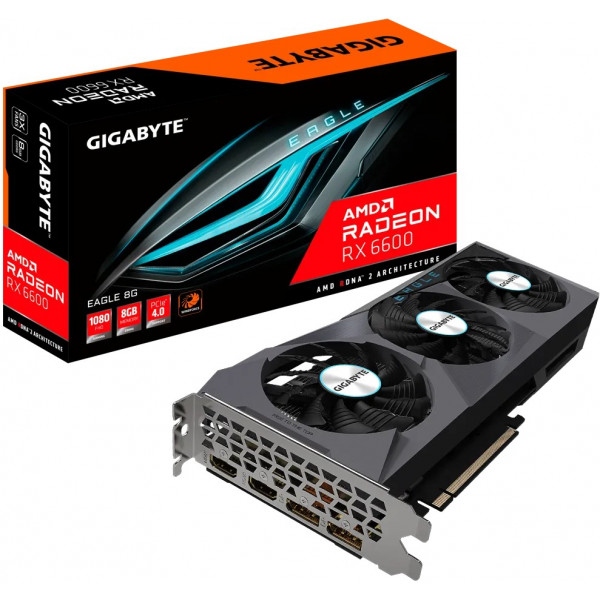 Відеокарта Gigabyte Radeon RX 6600 8GB GDDR6 (GV-R66EAGLE-8GD)