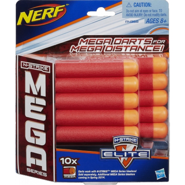 Патрони для бластерів Hasbro Nerf Мега 10 шт. (A4368)