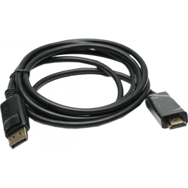 Кабель HDMI PowerPlant DisplayPort-HDMI 1.8m Black (KD00AS1237)