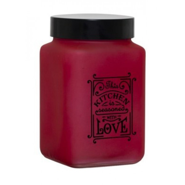 Ємність для сипучих Herevin Kitchen Red Mat 1,5 л (147015-121)