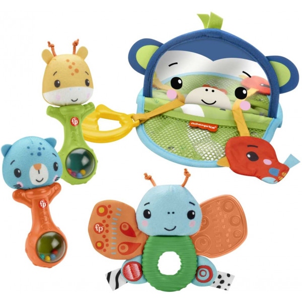 Ігровий набір для малюка Fisher-Price Подарунковий "Розвиток відчуттів" 3 міс.+ (HFJ92)