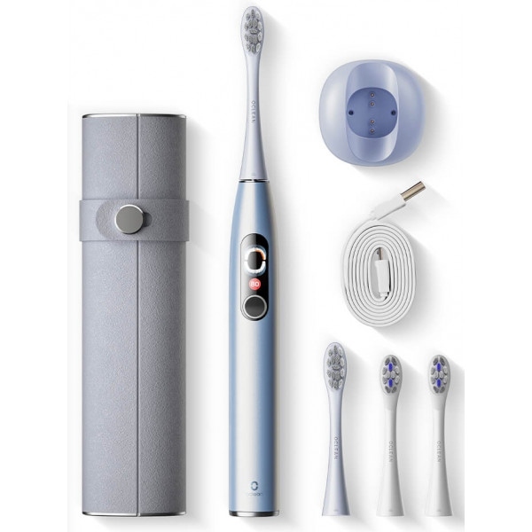 Зубна щітка електрична Oclean X Pro Digital Set Electric Toothbrush Glamour Silver (6970810552584)