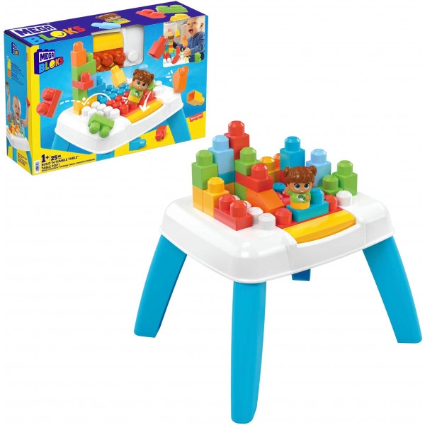 Пластиковий конструктор для малюків Mega Bloks Розвивальний конструктор-столик  (HHM99)