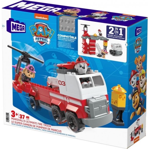 Пластиковий конструктор для малюків Mega Bloks Пожежна машина Маршала з м/ф "Щенячий патруль" (HHN05)