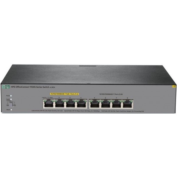 Коммутатор локальної мережі (Switch) HP 1920S 8G PPoE+ (JL383A)