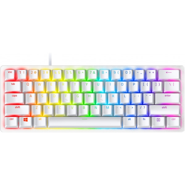 Клавіатура дротова ігрова Razer Huntsman Mini Mercury Red Switch RU (RZ03-03392200-R3R1)