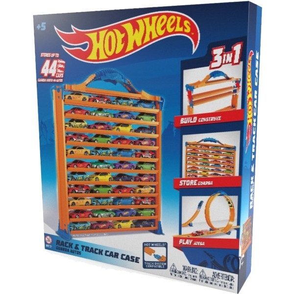 Доповнення до ігрового набору Hot Wheels Ігровий гараж з доріжками для зберігання машинок (HWCC9)