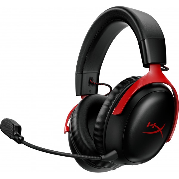 Гарнітура бездротова ігрова HyperX Cloud III Wireless Black-Red (77Z46AA)