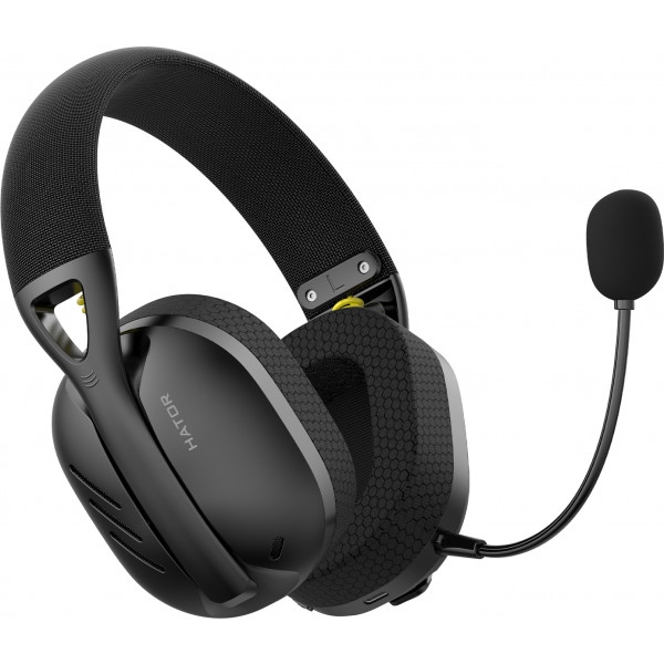 Гарнітура бездротова ігрова Hator Hyperpunk 2 Wireless Tri-mode Black (HTA-855)