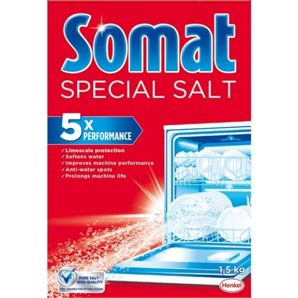 Сіль для посудомийної машини Somat 1,5 кг (9000100147293)