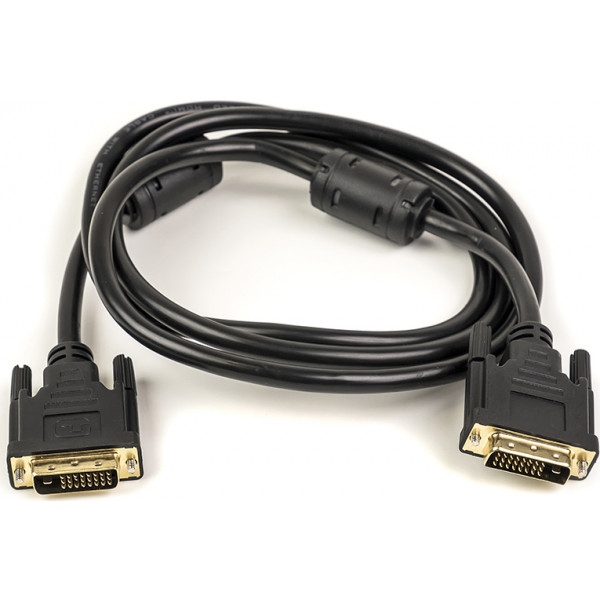 Кабель PowerPlant DVI-D 24M-24M Double Ferrites 1.5 м Black (CA910854)