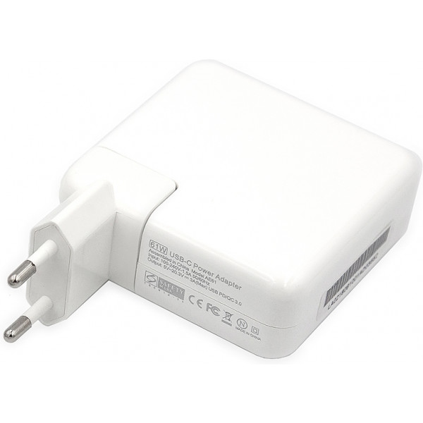 Зарядний пристрій для ноутбука PowerPlant APPLE 220V, 20V 61W (USB Type-C) (AP61HCUSB)