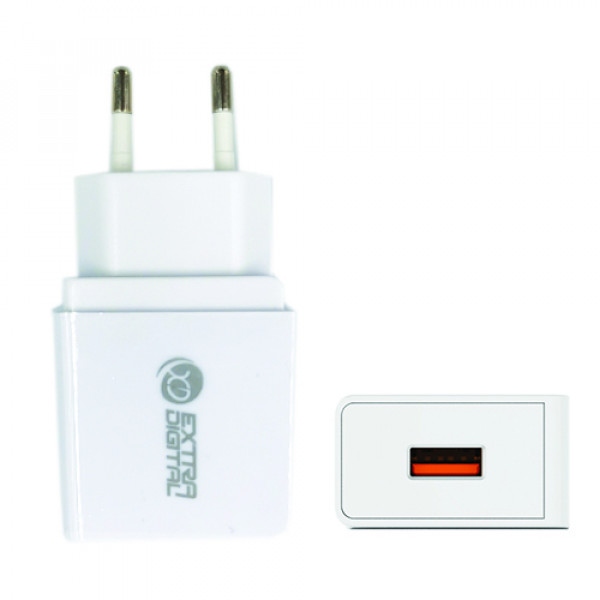 Мережевий зарядний пристрій ExtraDigital 220V 18W QC3.0 (SC230174)