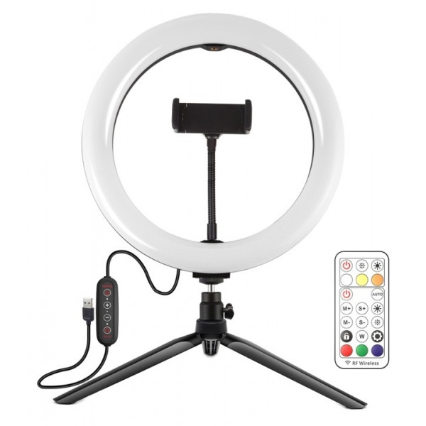 Набір для блогера Puluz USB LED Lamp PKT3082B 10 "+ настільне кріплення