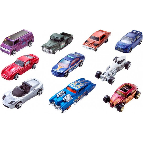 Набір базових машинок Hot Wheels Автомобіль 10 шт. в ас. (54886)