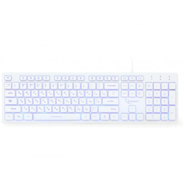 Клавіатура дротова Gembird KB-UML3-01-W-UA White USB