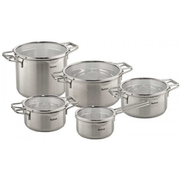 Набір посуду Tefal H852SA55 NORDICA 10 пр. (кастр. 6,1/5,0/2,9/2,0 л, ковш 1,4 л)