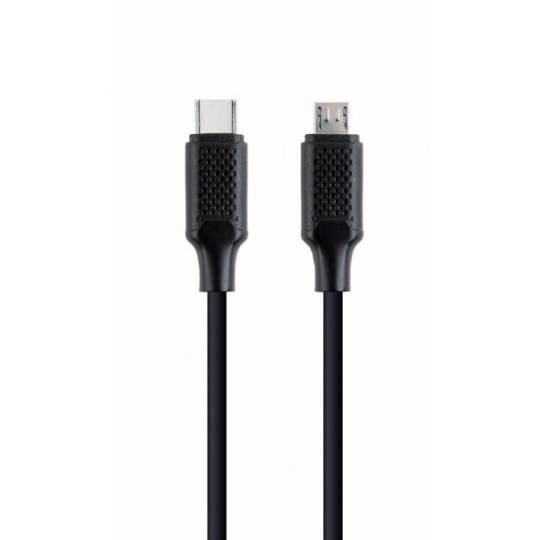 Кабель синхронізації даних Cablexpert USB 2.0 Micro BM-папа/C-папа, 1,5 m (CC-USB2-CMMBM-1.5M)