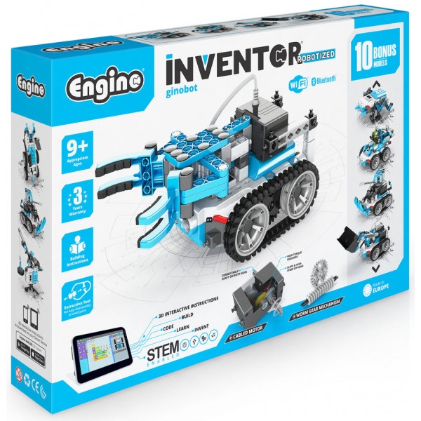 Пластиковий конструктор Engino Ginobot  з 10 бонусними моделями (IN90)