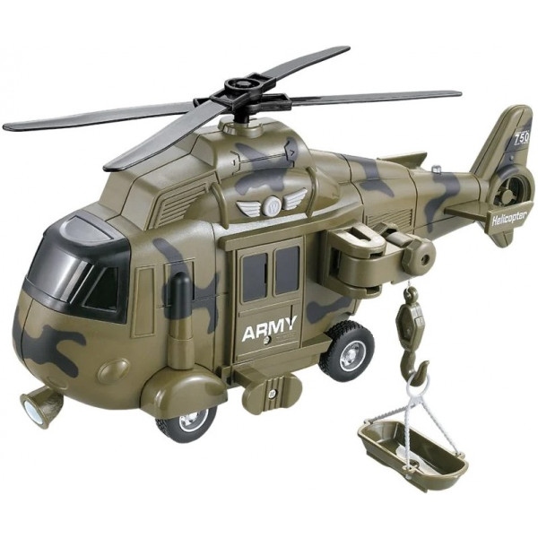 Повітряна спецтехніка DIY TOYS Гелікоптер Рятувальний інерційний зі світл. та муз. еф. 1:16 (CJ-1122740)