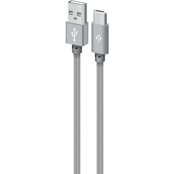 Кабель синхронізації даних Intaleo Type-C 1м (сірий) (CBGNYT1)