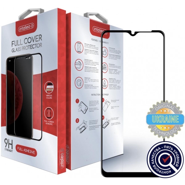 Захисне скло для смартфону Intaleo for Samsung Galaxy A12 SM-A125 Full Glue Black (1283126509490)