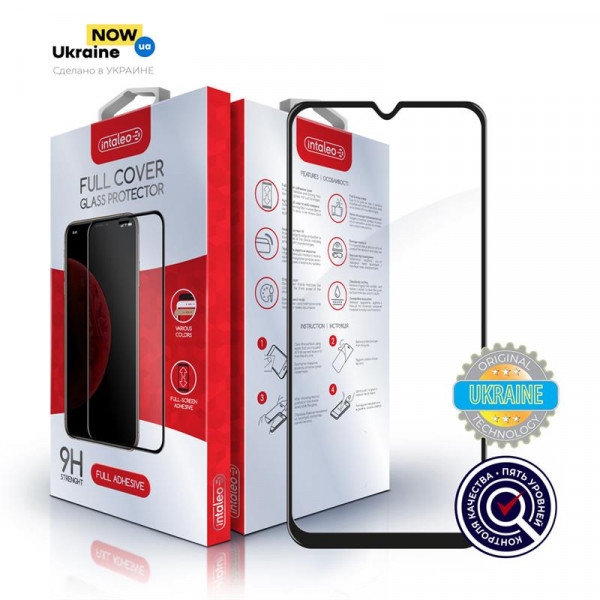 Захисне скло для смартфону Intaleo RealMe C3/6i/5 Full Glue Black (1283126501043)