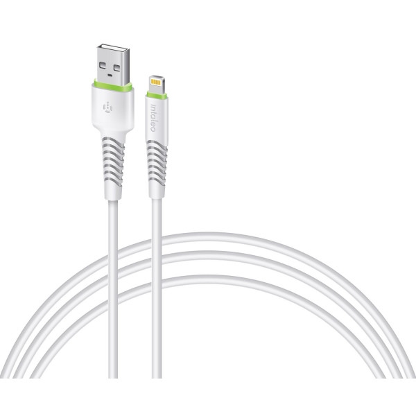 Кабель синхронізації даних Intaleo Lightning 1,2м White (CBFLEXL1)