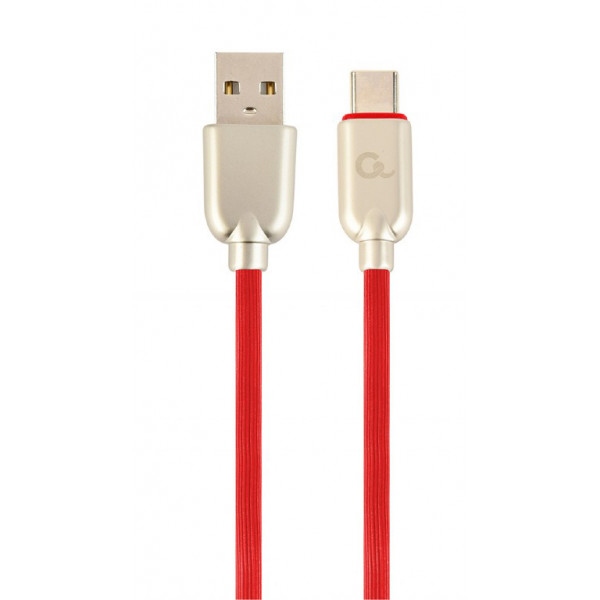 Кабель синхронізації даних Cablexpert USB 2.0 A - USB Type-C Premium 1m Red (CC-USB2R-AMCM-1M-R)