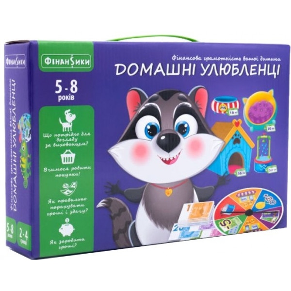 Настільна гра розвиваюча (5-7 років) Vladi Toys Домашні улюбленці, укр. (VT2312-07)