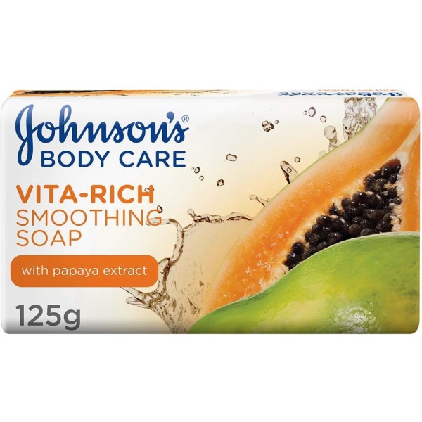 Тверде мило Johnson's Body Vita Rich Смягчающее с экстрактом папайи 125 г (3574661239521)