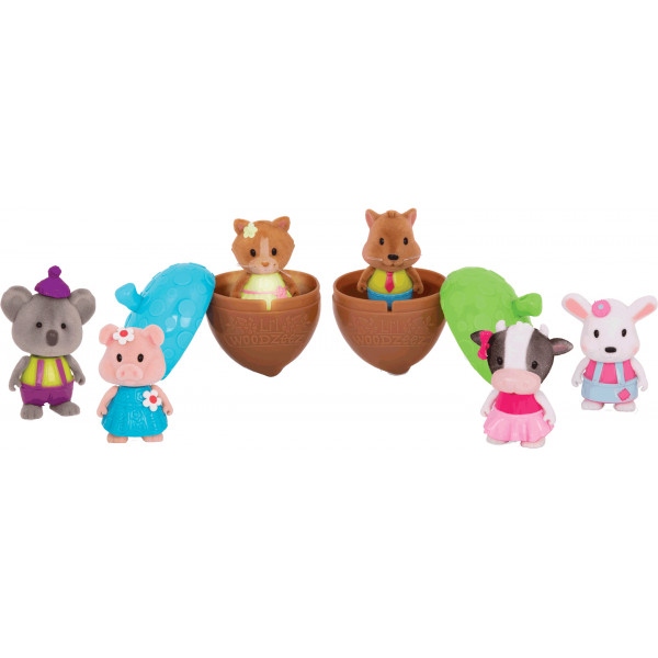 Колекційні фігурки набір Li'l Woodzeez Bobblehead 6 шт. Серія 3 (63200Z)