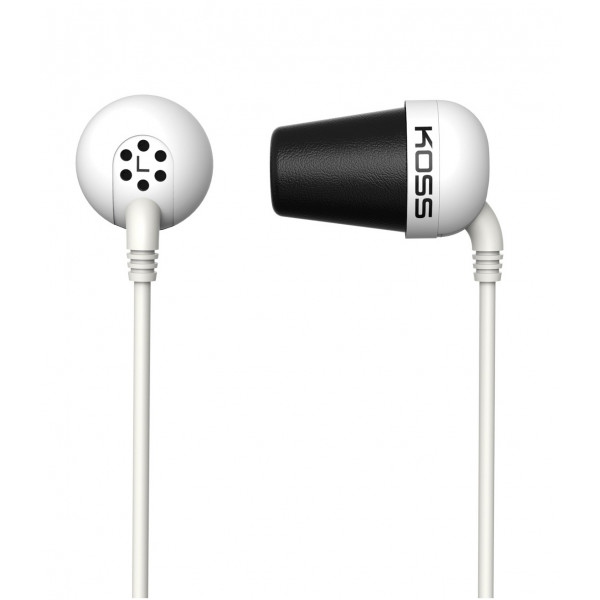 Навушники вкладиші дротові Koss The Plug Noise Isolating White