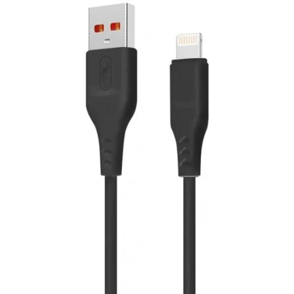 Кабель синхронізації даних SkyDolphin S61L USB - Lightning 1 м Black (USB-000573)