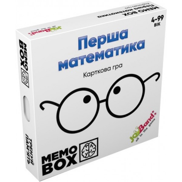 Настільна гра карткова (3-4 роки) JoyBand-Bontoy MemoBox Перша математика, укр. (MB0001)