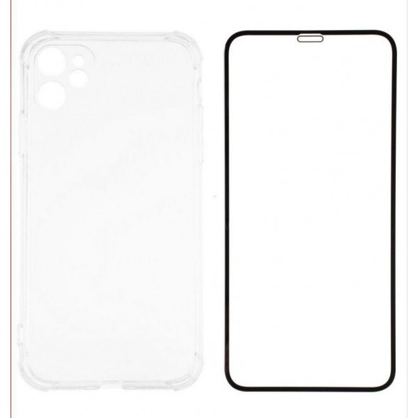 Чохол для смартфону XOKO Ultra Thin Proof+Cкло Full Cover Ultra-Thin 0.25мм Black for iPhone 14 (XK-CS-ULT-AP-IP14)