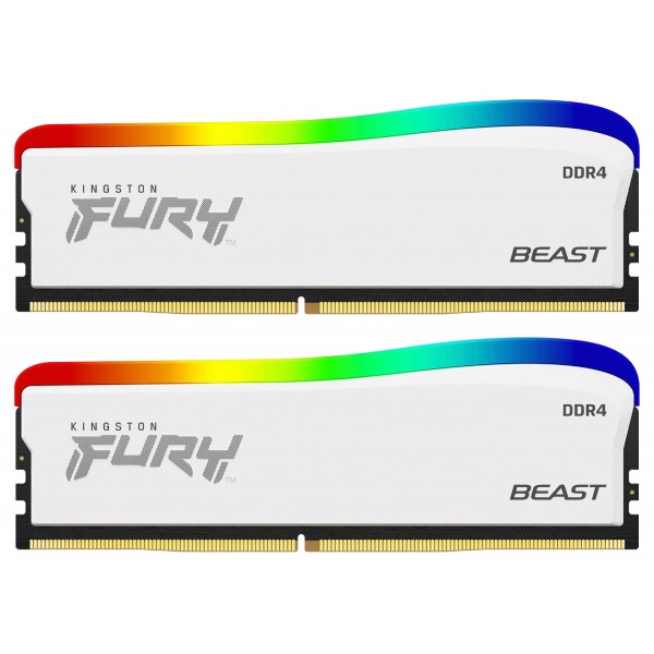 Память DDR Kingston DDR4 32GB (16GBx2) 3200 MHz Fury Beast RGB (KF432C16BWAK2/32)