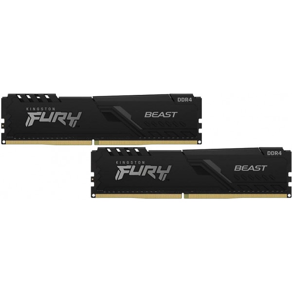 Память DDR Kingston DDR4 32Gb 2666MHz Fury Beast 2x16 (KF426C16BBK2/32)