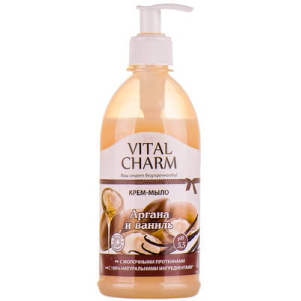 Рідке мило для рук Vital Charm 500 мл Аргана і Ваніль (4820091144638)